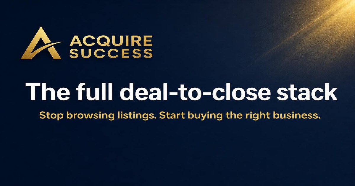 Acquire Success — The Complete Platform for Business Buyers